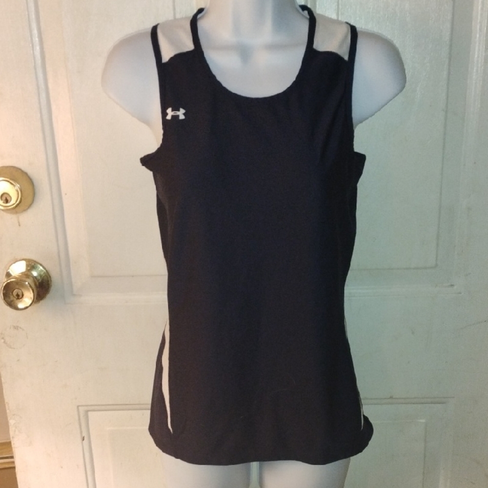 Under Armour Women's Black and White Tank Top
